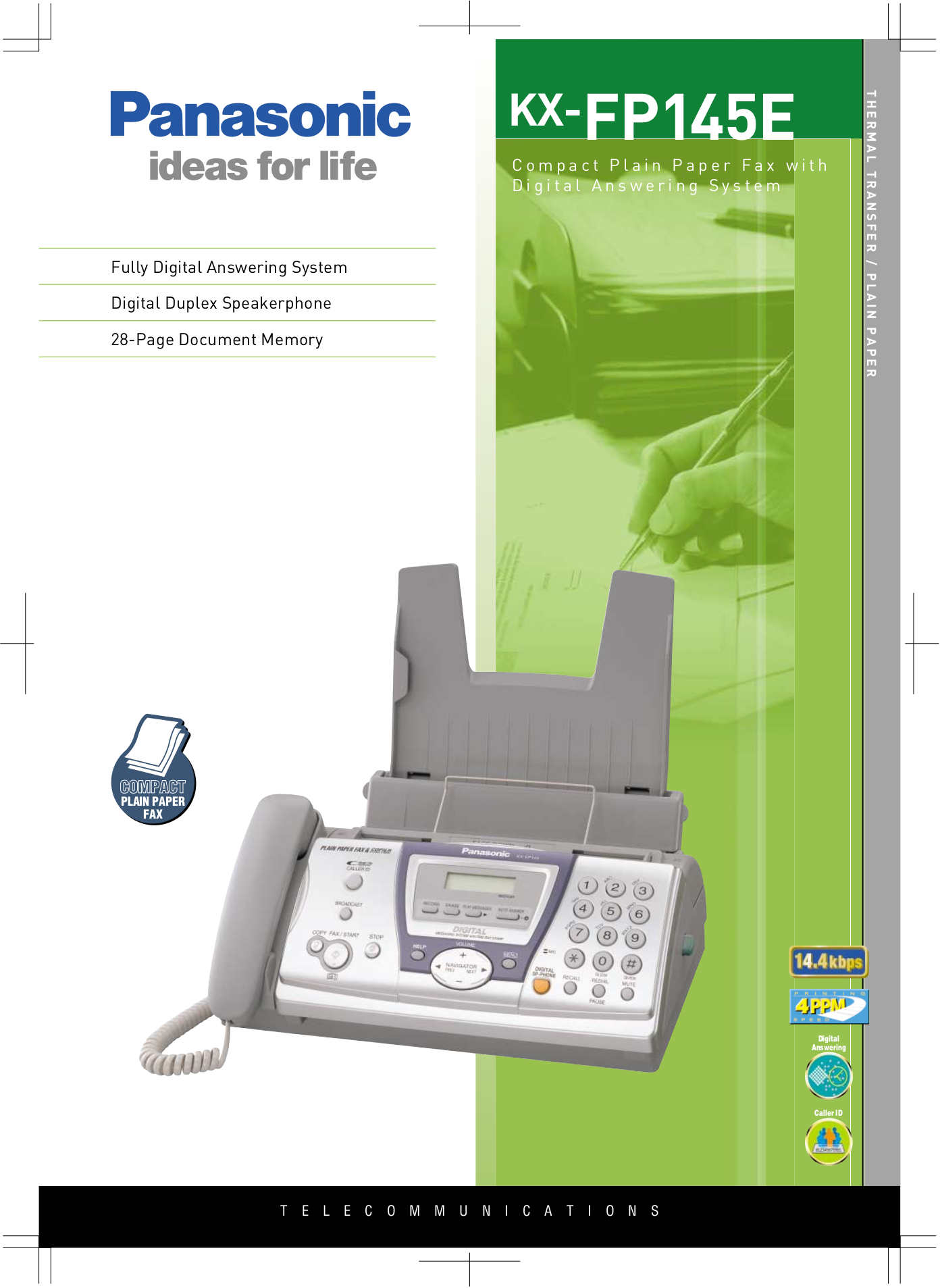 Panasonic fax machine